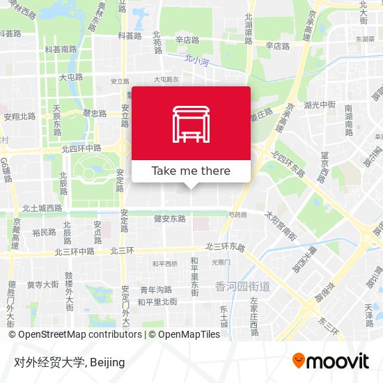 对外经贸大学 map