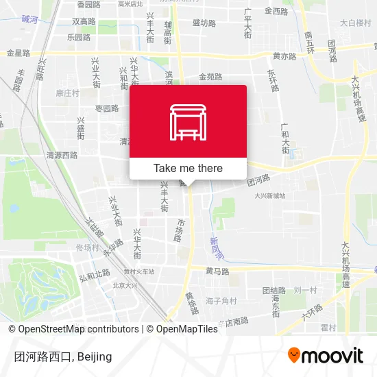 团河路西口 map