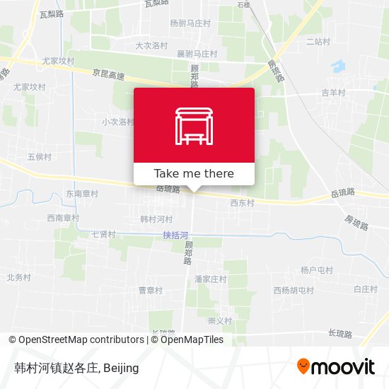 韩村河镇赵各庄 map