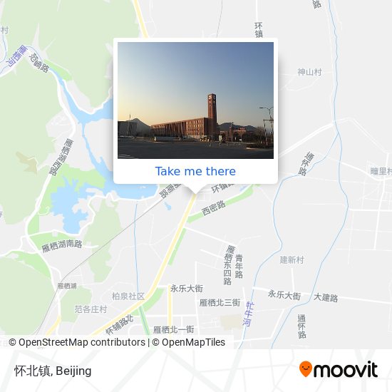 怀北镇 map