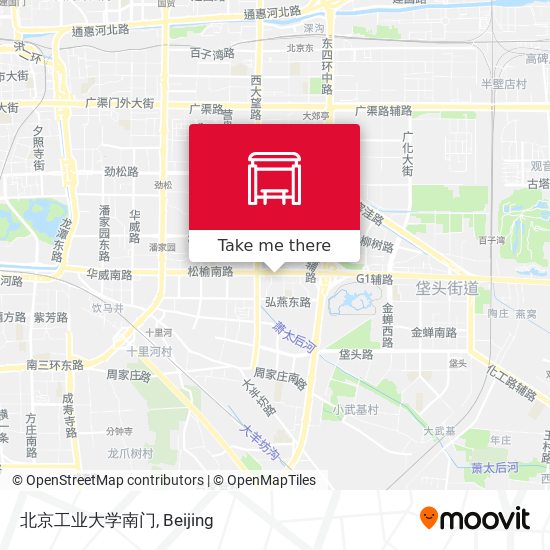 北京工业大学南门 map