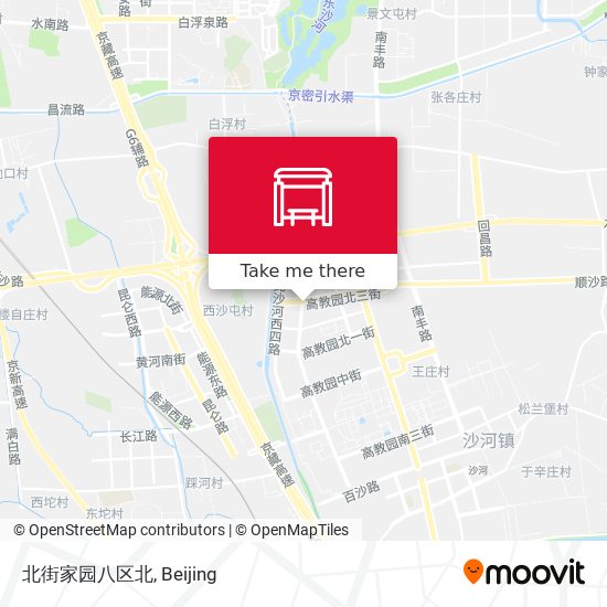 北街家园八区北 map