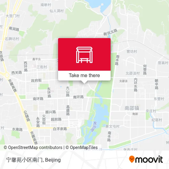 宁馨苑小区南门 map