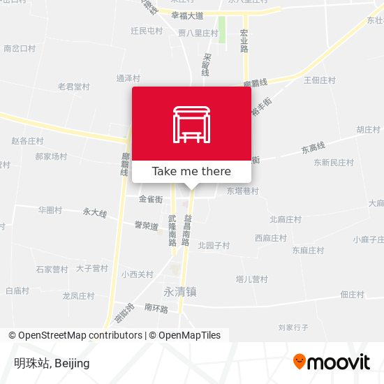 明珠站 map