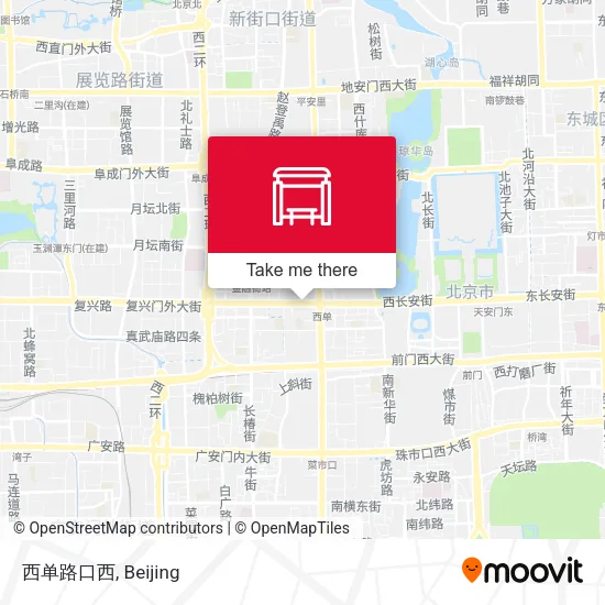 西单路口西 map