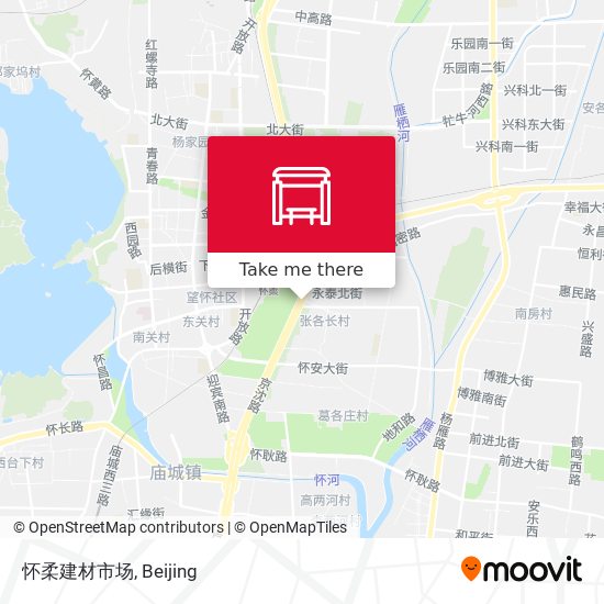 怀柔建材市场 map