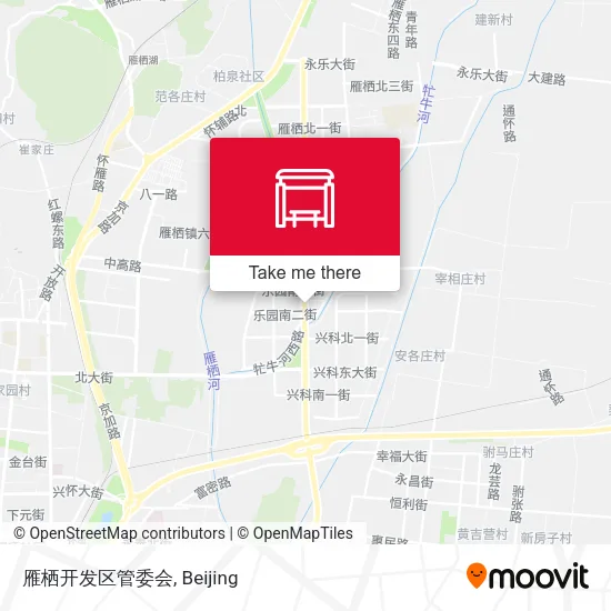 雁栖开发区管委会 map
