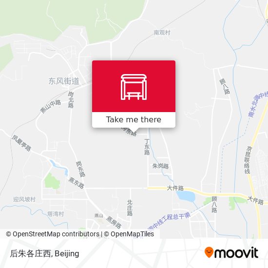 后朱各庄西 map