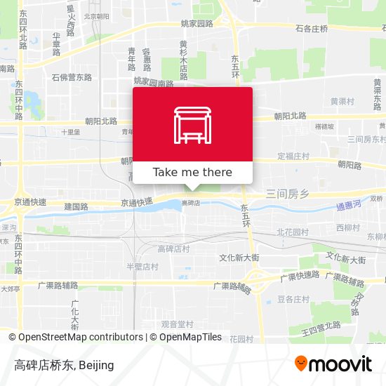 高碑店桥东 map