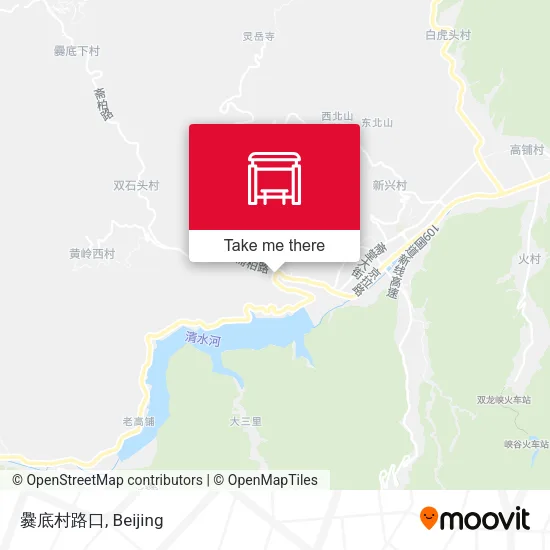 爨底村路口 map