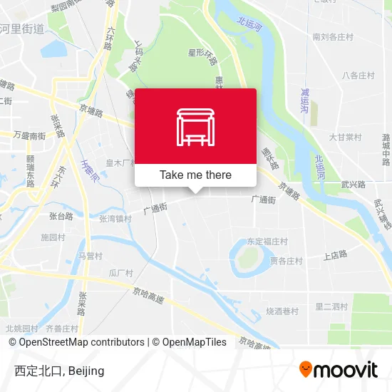 西定北口 map