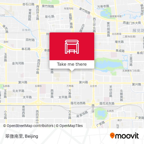 翠微南里 map