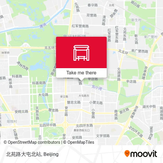 北苑路大屯北站 map