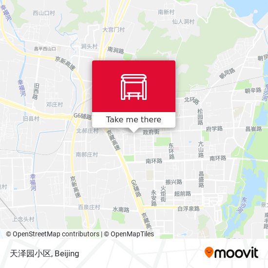 天泽园小区 map