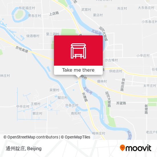 通州靛庄 map