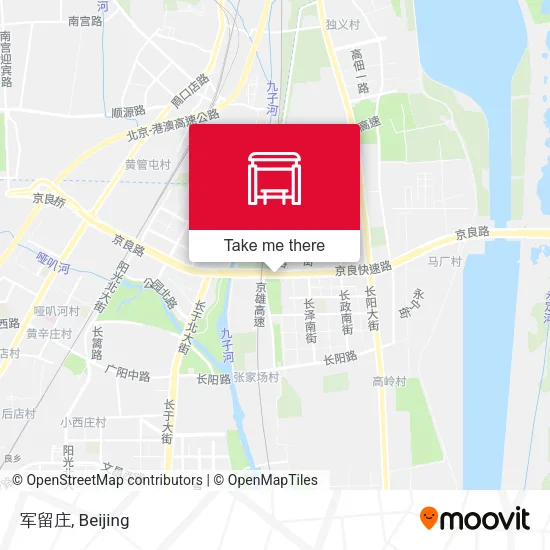 军留庄 map