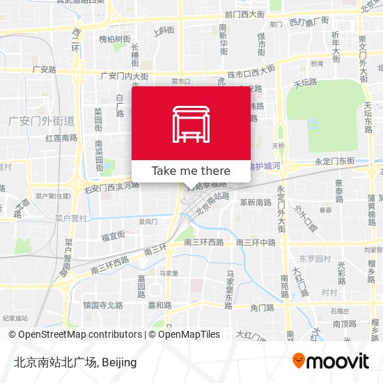 北京南站北广场 map