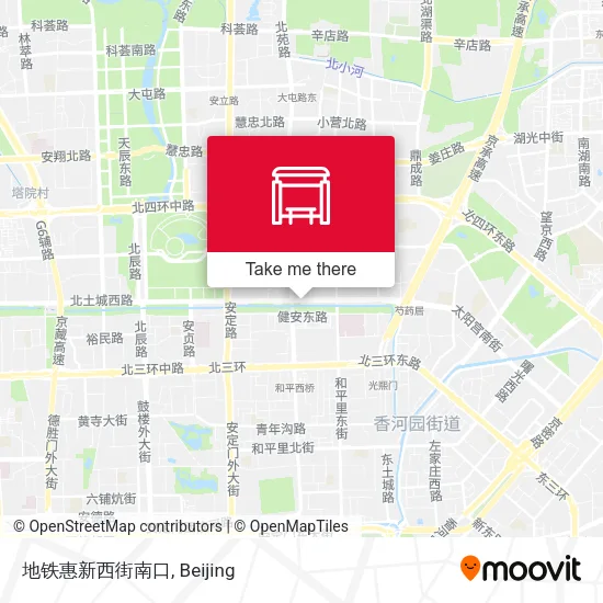 地铁惠新西街南口 map