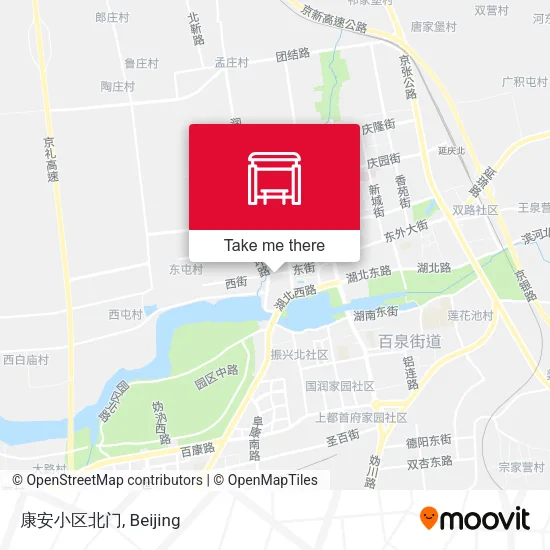 康安小区北门 map