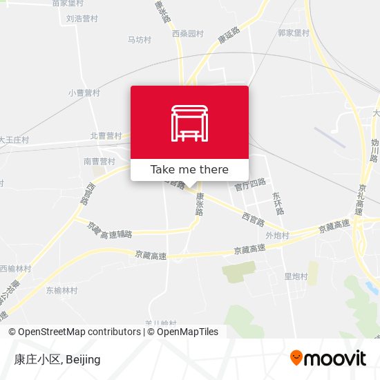 康庄小区 map