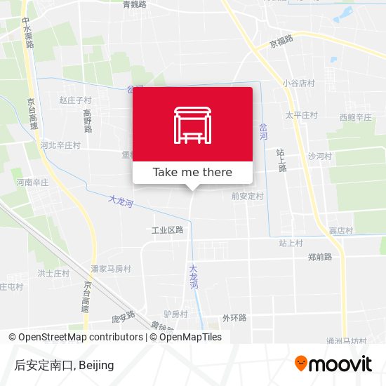 后安定南口 map