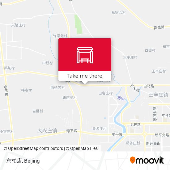 东柏店 map