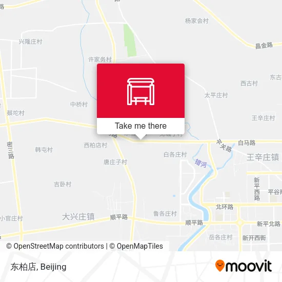 东柏店 map