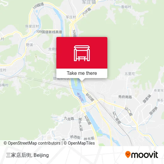 三家店后街 map