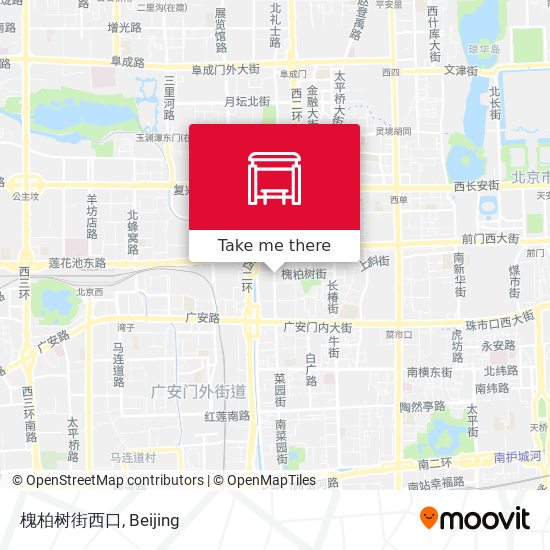 槐柏树街西口 map