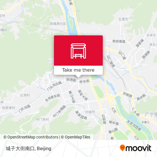 城子大街南口 map