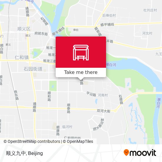 顺义九中 map