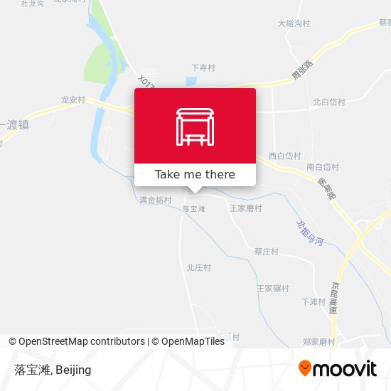 落宝滩 map