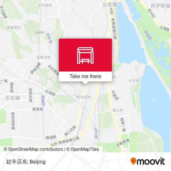 赵辛店东 map