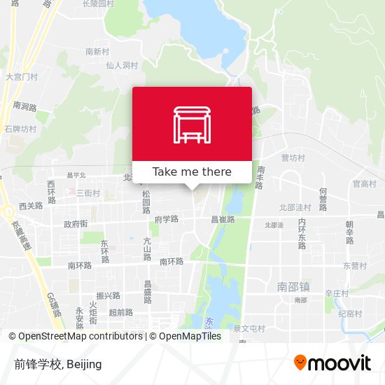 前锋学校 map