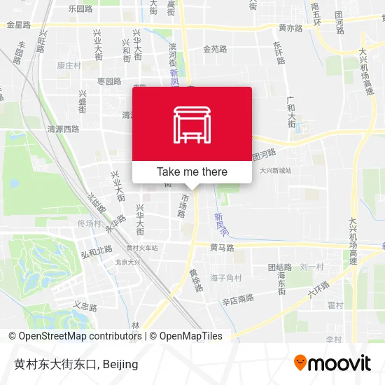 黄村东大街东口 map