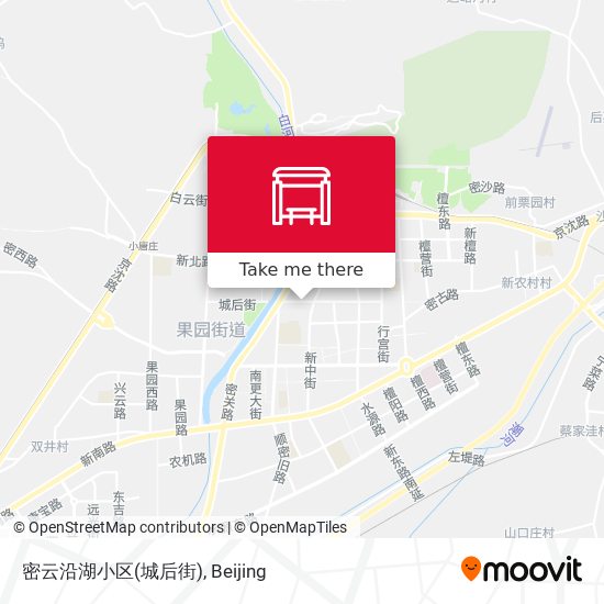 密云沿湖小区(城后街) map