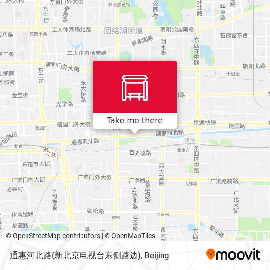 通惠河北路(新北京电视台东侧路边) map