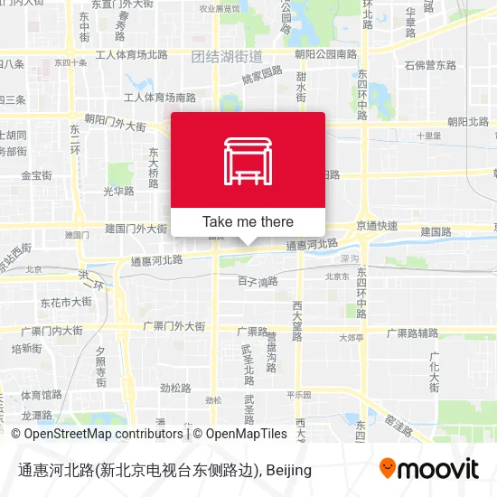 通惠河北路(新北京电视台东侧路边) map