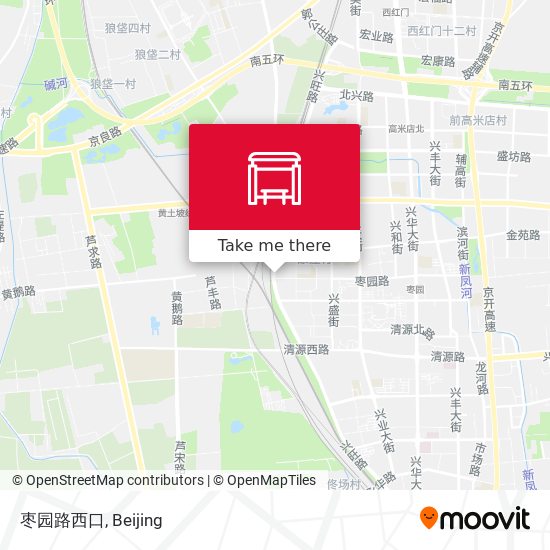 枣园路西口 map
