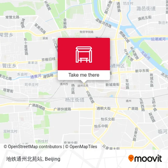 地铁通州北苑站 map
