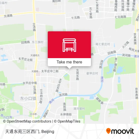 天通东苑三区西门 map