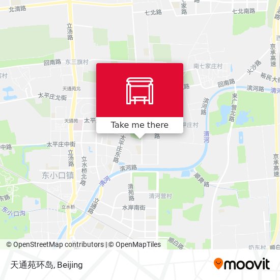 天通苑环岛 map
