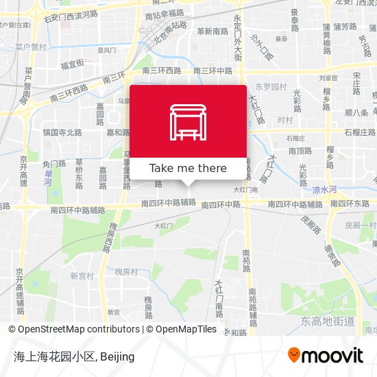 海上海花园小区 map