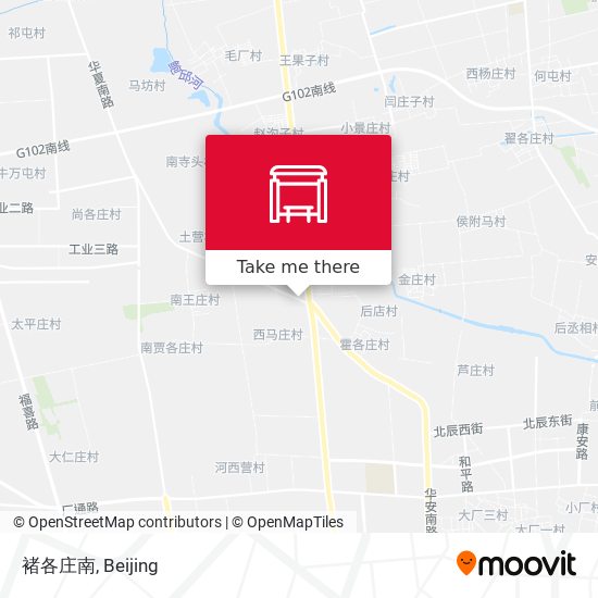 褚各庄南 map