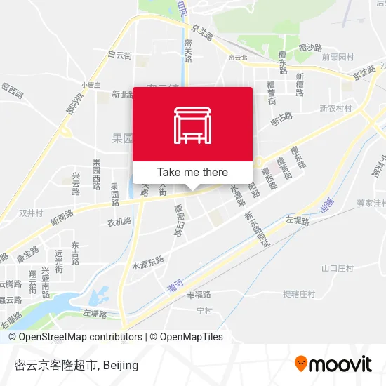 密云京客隆超市 map