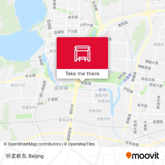 怀柔桥东 map