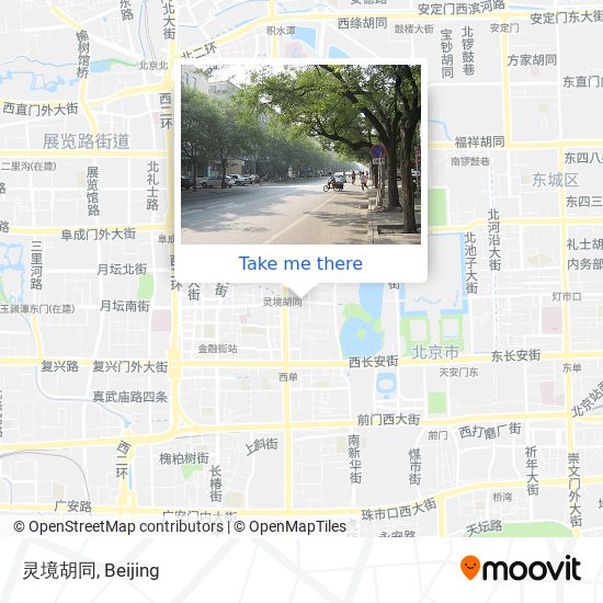 灵境胡同 map