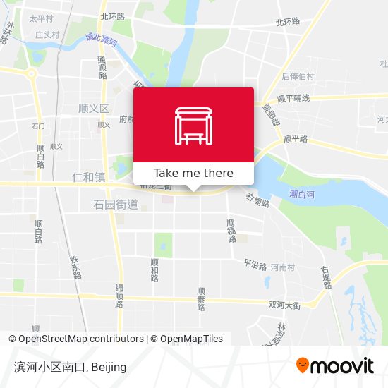 滨河小区南口 map