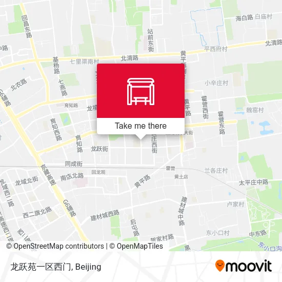 龙跃苑一区西门 map