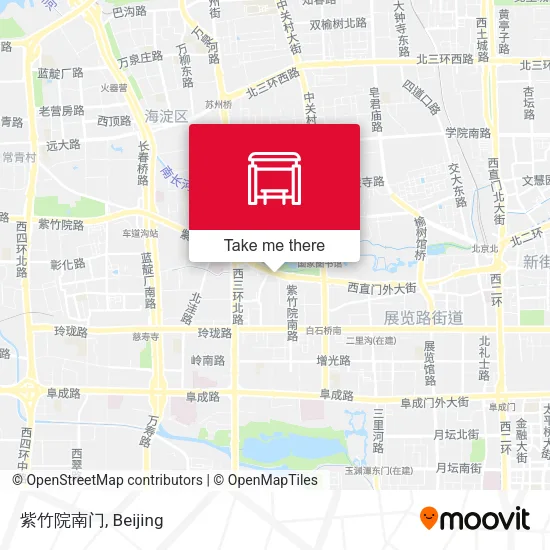 紫竹院南门 map